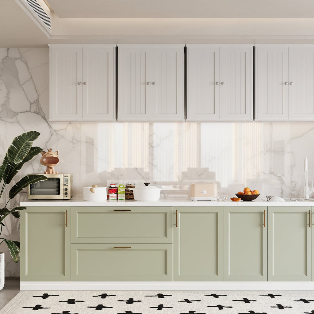 Bathroom Wall-Mounted Cabinet with 2 Doors and Storage Shelves