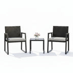 Outdoor Wicker Bistro Set Two Chairs Outdoor Patio Table