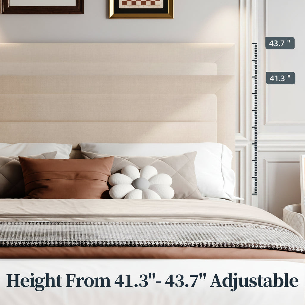 Platform Bed Frame with 4 Large Storage Drawers