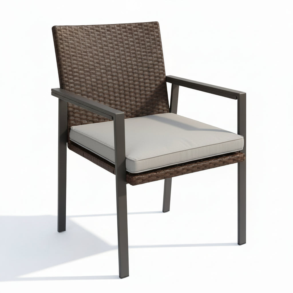 Outdoor Wicker Bistro Set Two Chairs Outdoor Patio Table