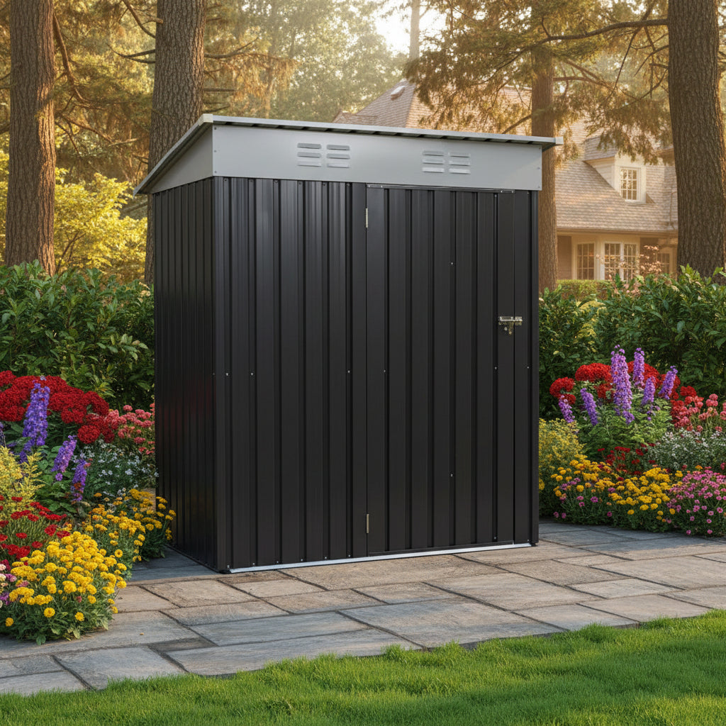 Outdoor Steel Storage Shed for Garden & Backyard
