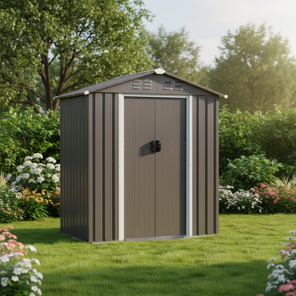 Outdoor Steel Storage Shed for Garden & Backyard