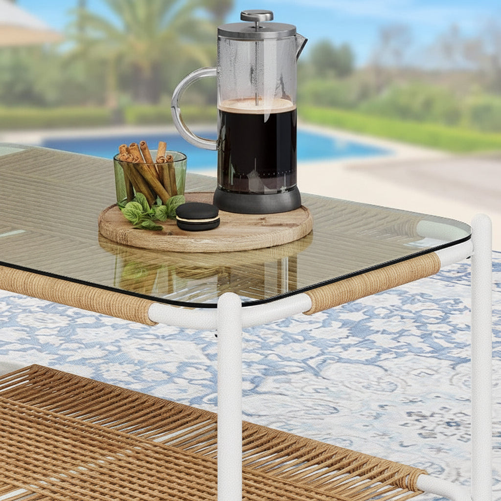 5-Piece Outdoor Rattan Conversation Set