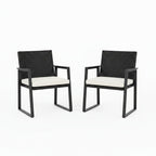Outdoor Wicker Bistro Set Two Chairs Outdoor Patio Table