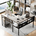 50-Inch L-Shaped Gaming Computer Desk for Home Office