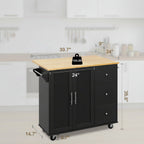 Rolling Kitchen Island Table Storage Mobile Kitchen Cabinet