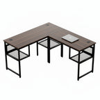 L Shaped Gaming Desk Home Office Fifty Inch Computer Table