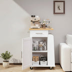 Rolling Kitchen Island Cart Storage Cabinet Mobile Kitchen