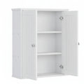 Bathroom Wall Mounted Cabinet Two Door Storage Organizer