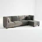 U Shaped Convertible Sectional Sofa Six Seat Living Room