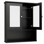 Bathroom Medicine Cabinet Mirror Two Door Storage Cabinet