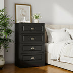 Tall Five Drawer Vertical Dresser Bedroom Storage Cabinet