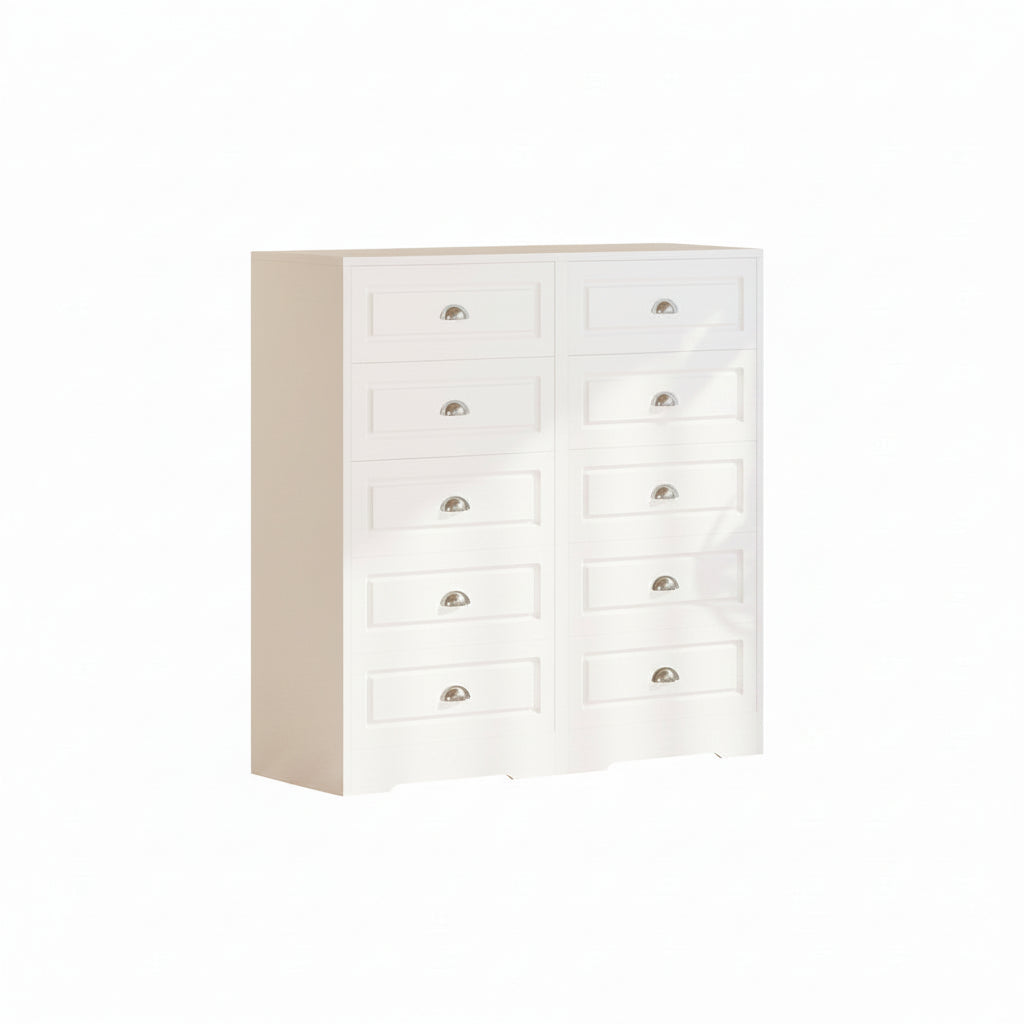 Tall Five Drawer Vertical Dresser Bedroom Storage Cabinet