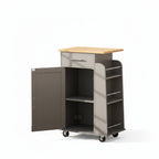 Rolling Kitchen Island Cart Storage Cabinet Mobile Kitchen