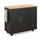Rolling Kitchen Island Table Storage Mobile Kitchen Cabinet