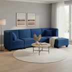 U Shaped Convertible Sectional Sofa Six Seat Living Room