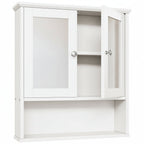 Bathroom Medicine Cabinet Mirror Two Door Storage Cabinet