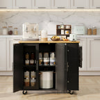 Rolling Kitchen Island Table Storage Mobile Kitchen Cabinet