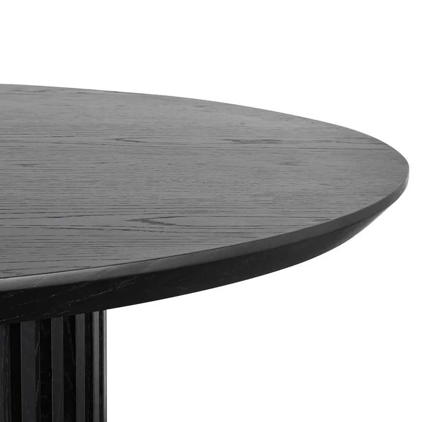 2.8m Wooden Dining Table - Black