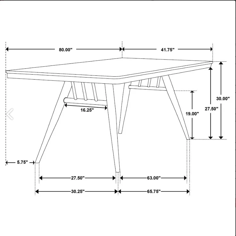 7-piece Rectangular Dining Set Grey and Dark Walnut