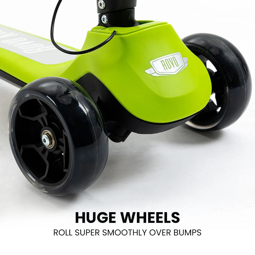 Adjustable 3-Wheel Electric Scooter, Folding, 50kg Max, Rovo Kids