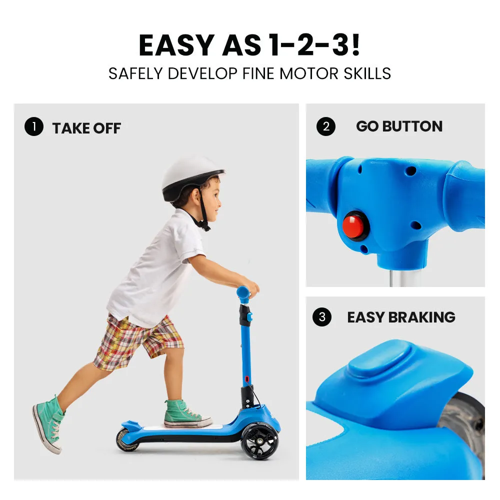 Adjustable Height 3-Wheel Electric Scooter, Ages 3-8 – Rovo Kids