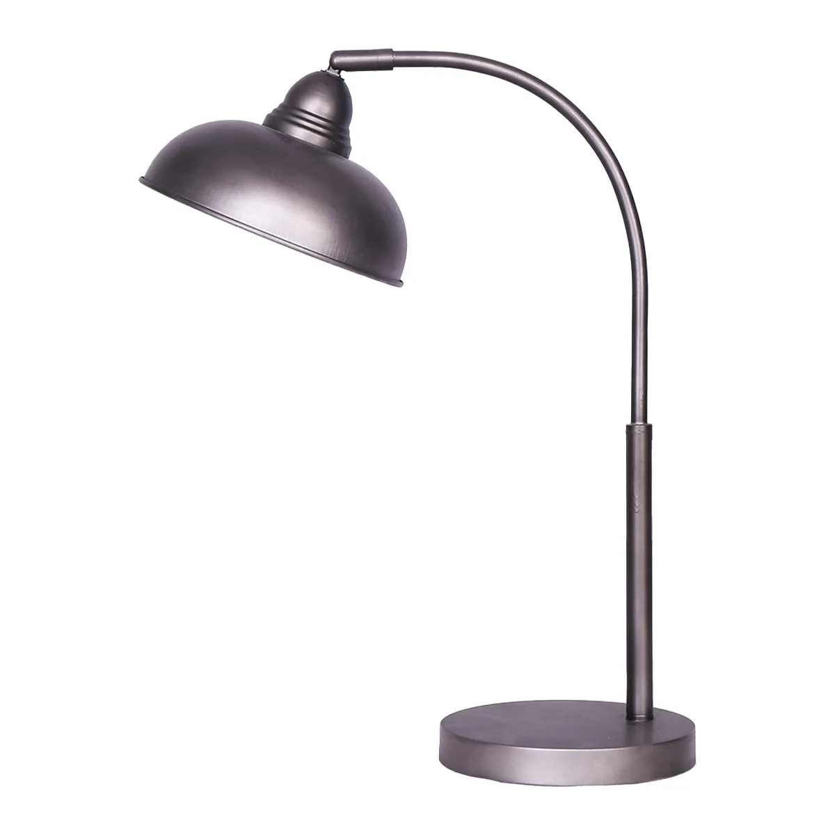 Adjustable Industrial Chic Metal Table Lamp - Dark Grey