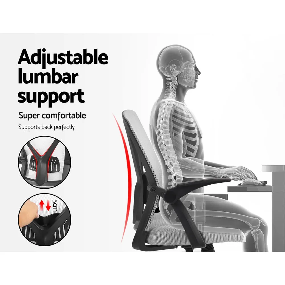 Adjustable Mesh Office Chair Mid Back, Lumbar Support - Artiss