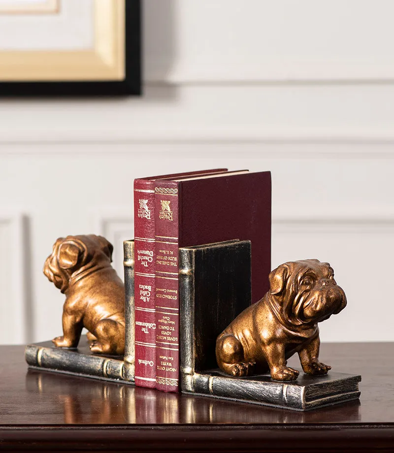 Adorable Dog Bookend Set