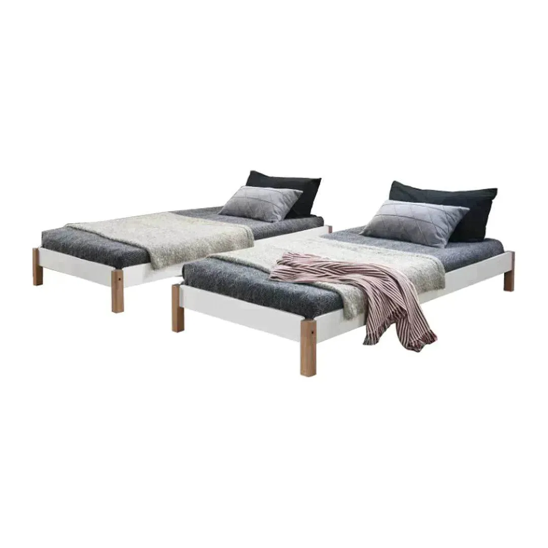 Ambrosia Stackable Wooden Bed (Single)