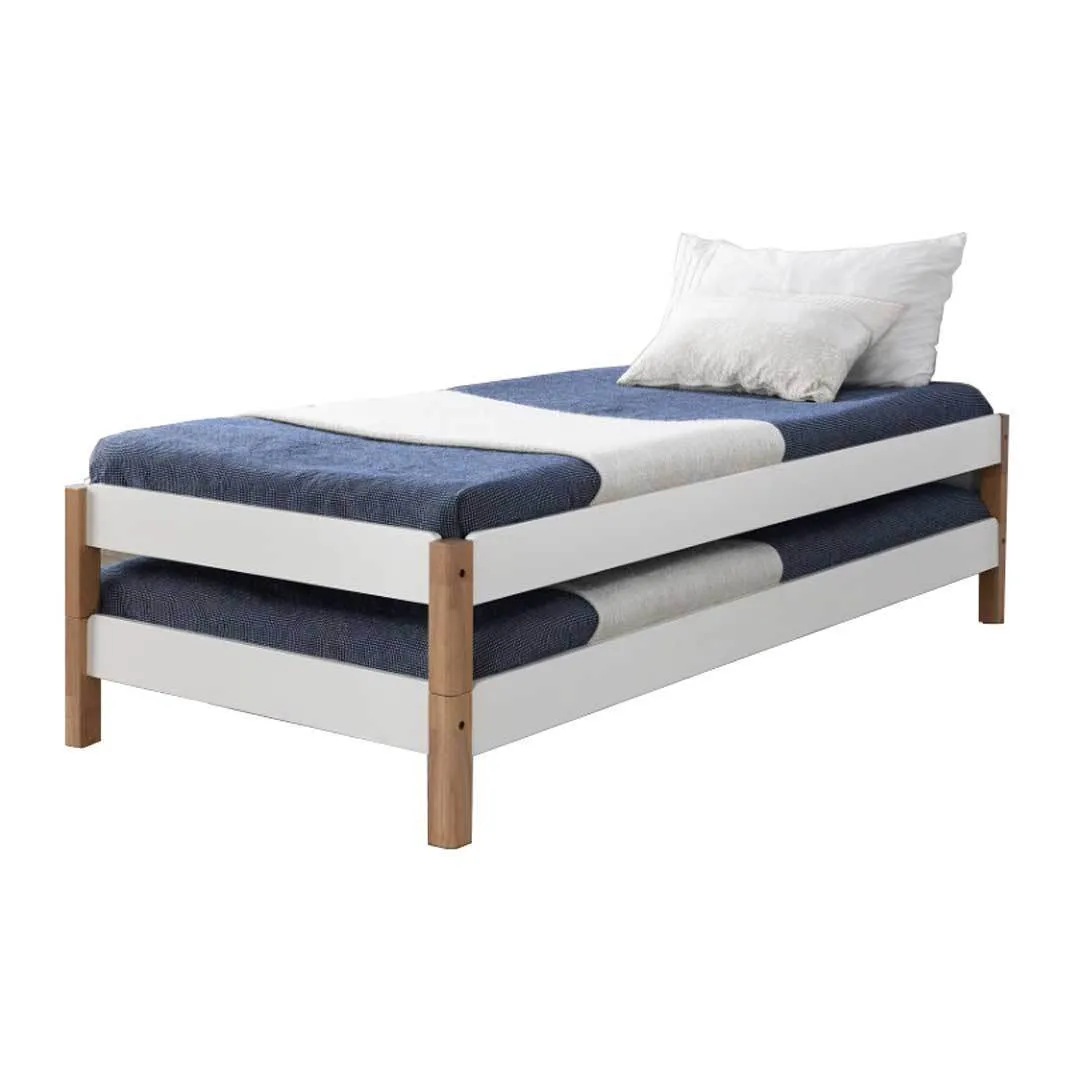 Ambrosia Stackable Wooden Bed (Single)