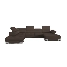 APRILLA XL 133.5"x 87.5" x 69"  Wide Sleeper Sectional with Storage