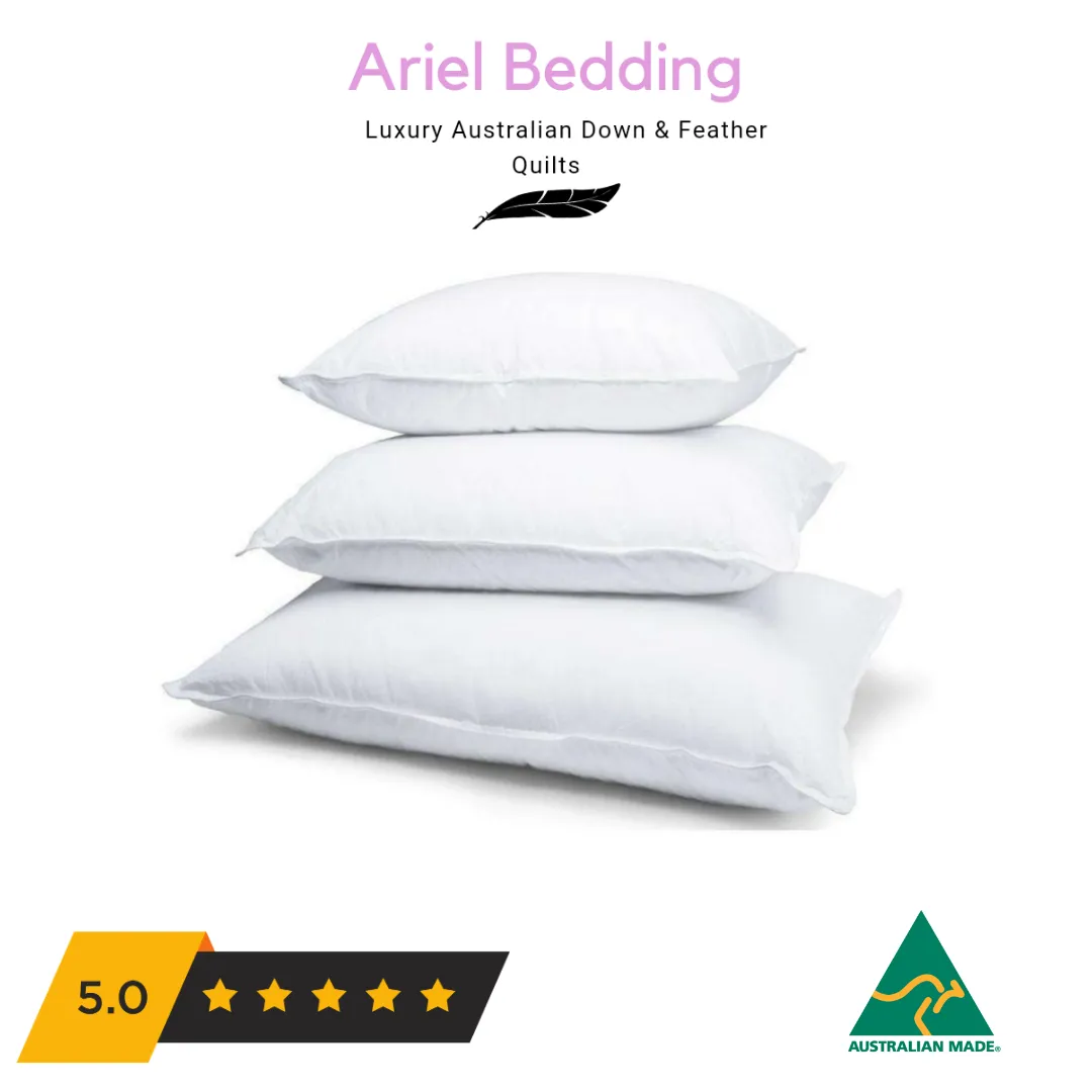 Ariel Bedding 30% Duck Down Pillows