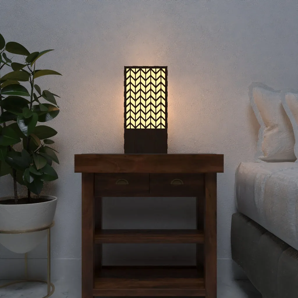 Arrow Pattern Table Lamp Shadow Night Light For Home Decor | Living Room