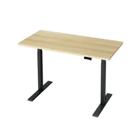 Artiss Standing Desk Electric Height Adjustable Sit Stand Desks Black Oak