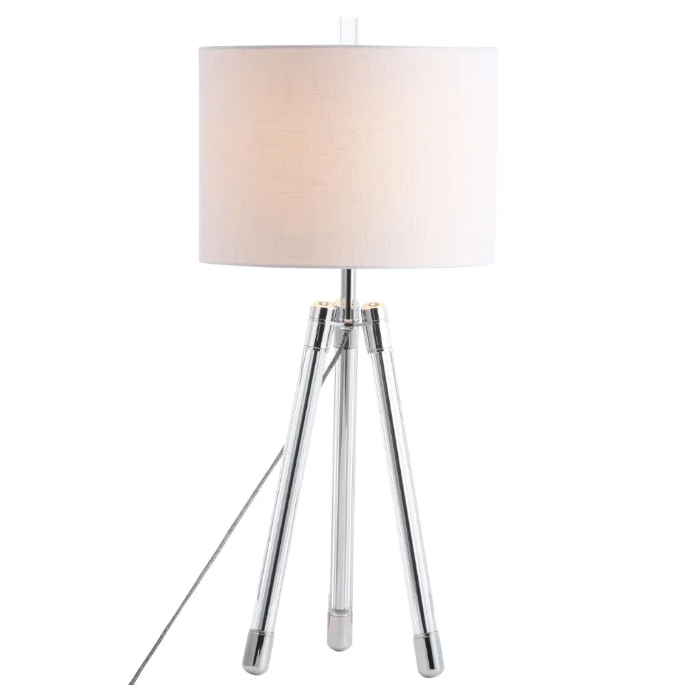 Atlas 30.5" Surveyor's Tripod Crystal/Metal LED Table Lamp