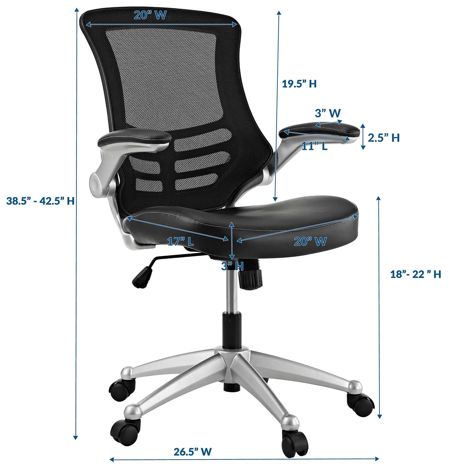 Attainment Office Chair Black EEI-210-BLK