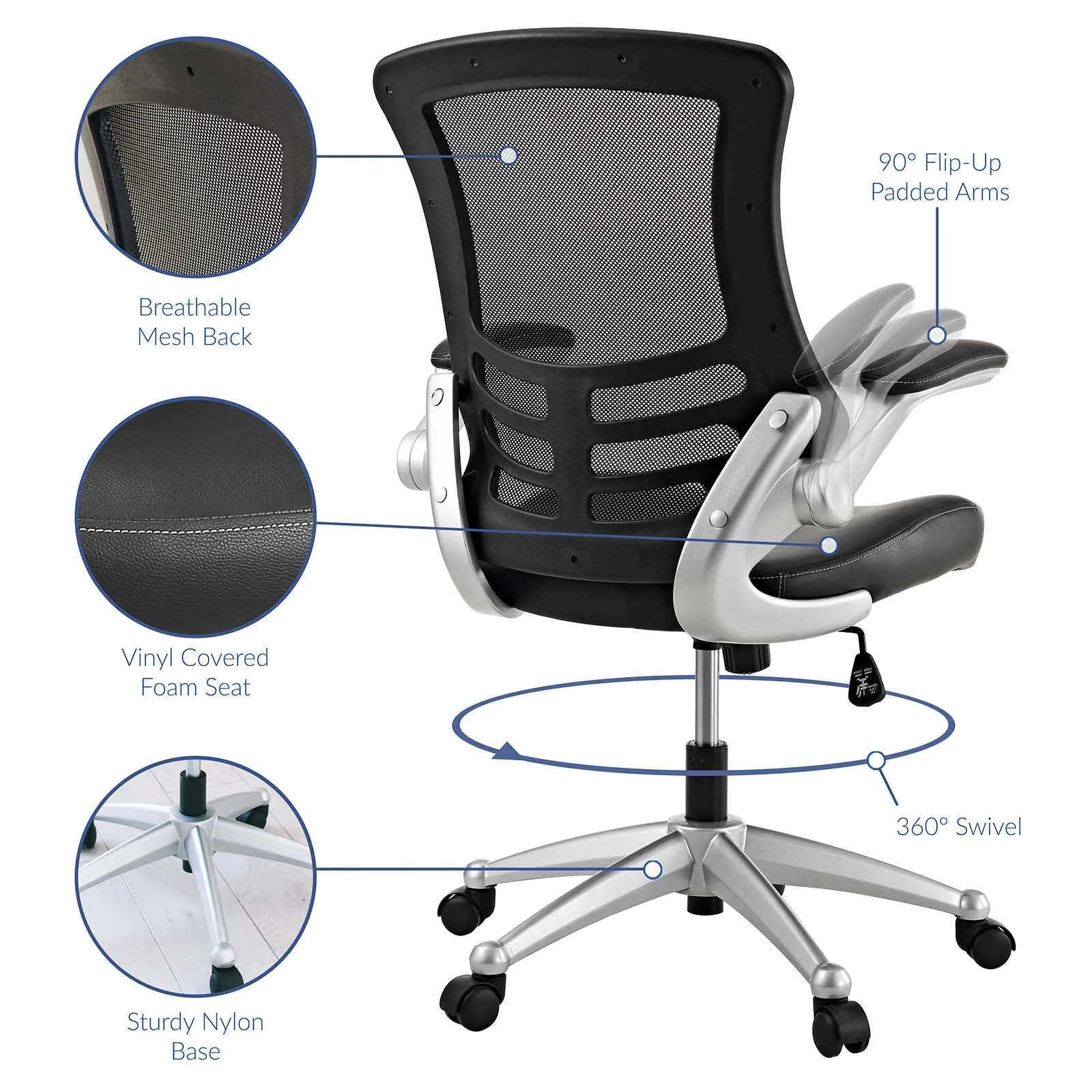 Attainment Office Chair Black EEI-210-BLK