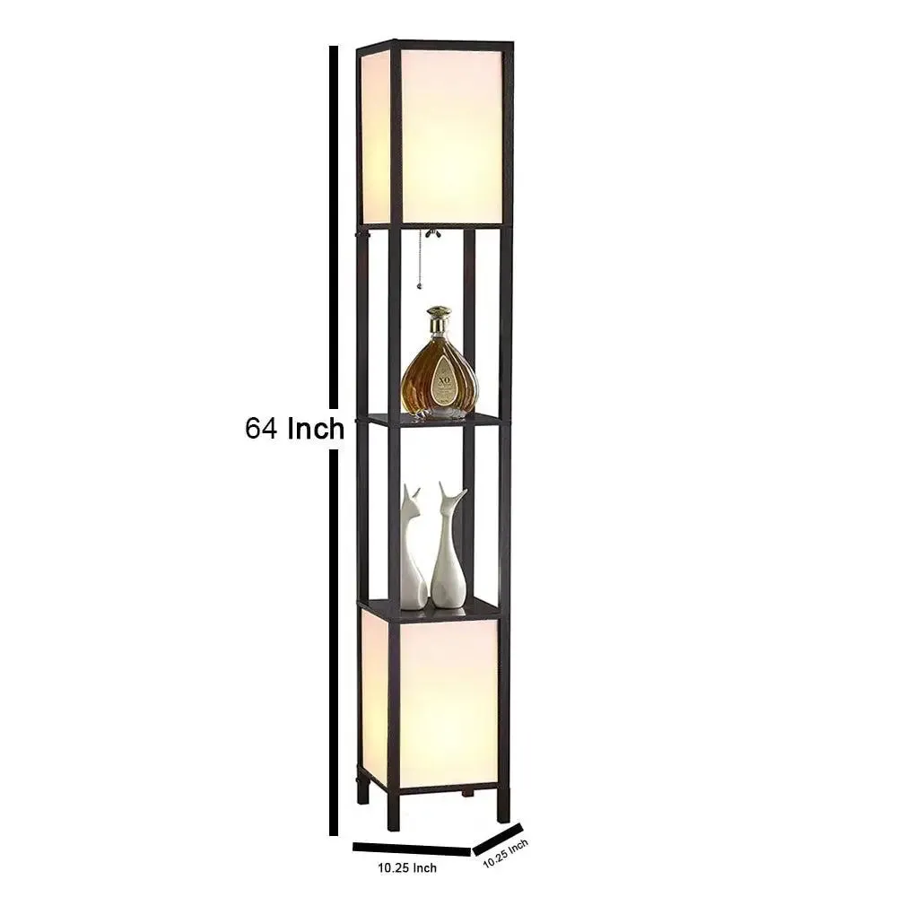 Beautiful Modern House Wooden Two Sided Shelf Lamp For Living Room, Bedroom