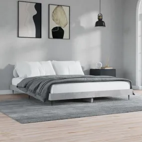 Bed Frame Concrete Grey 160x200 cm Engineered Wood