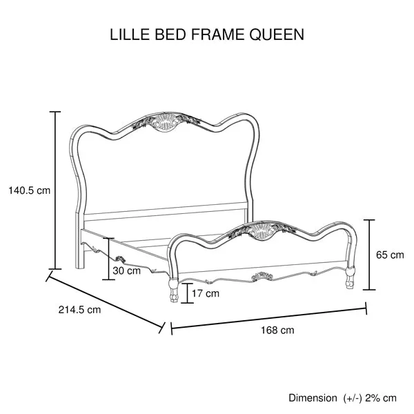 Bedzy Luxe 4 Piece Queen Bedroom Suite Package - White Washed