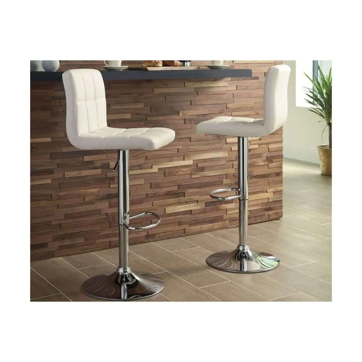 Bellatier Bone Adjustable Height Bar Stool