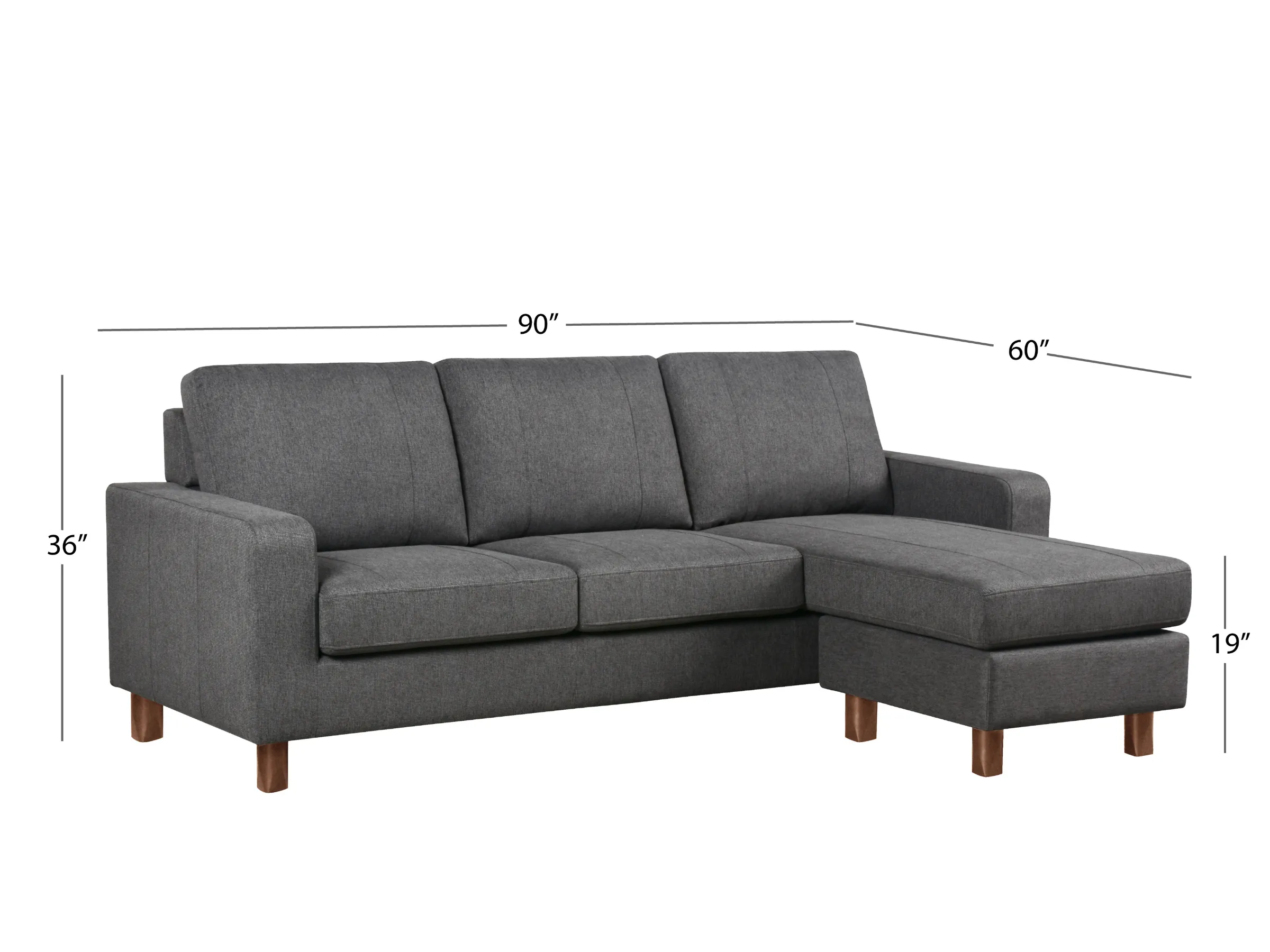 Berkeley Fabric Reversible Sectional And Ottoman