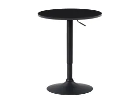 Black Bar Table, Adjustable Height