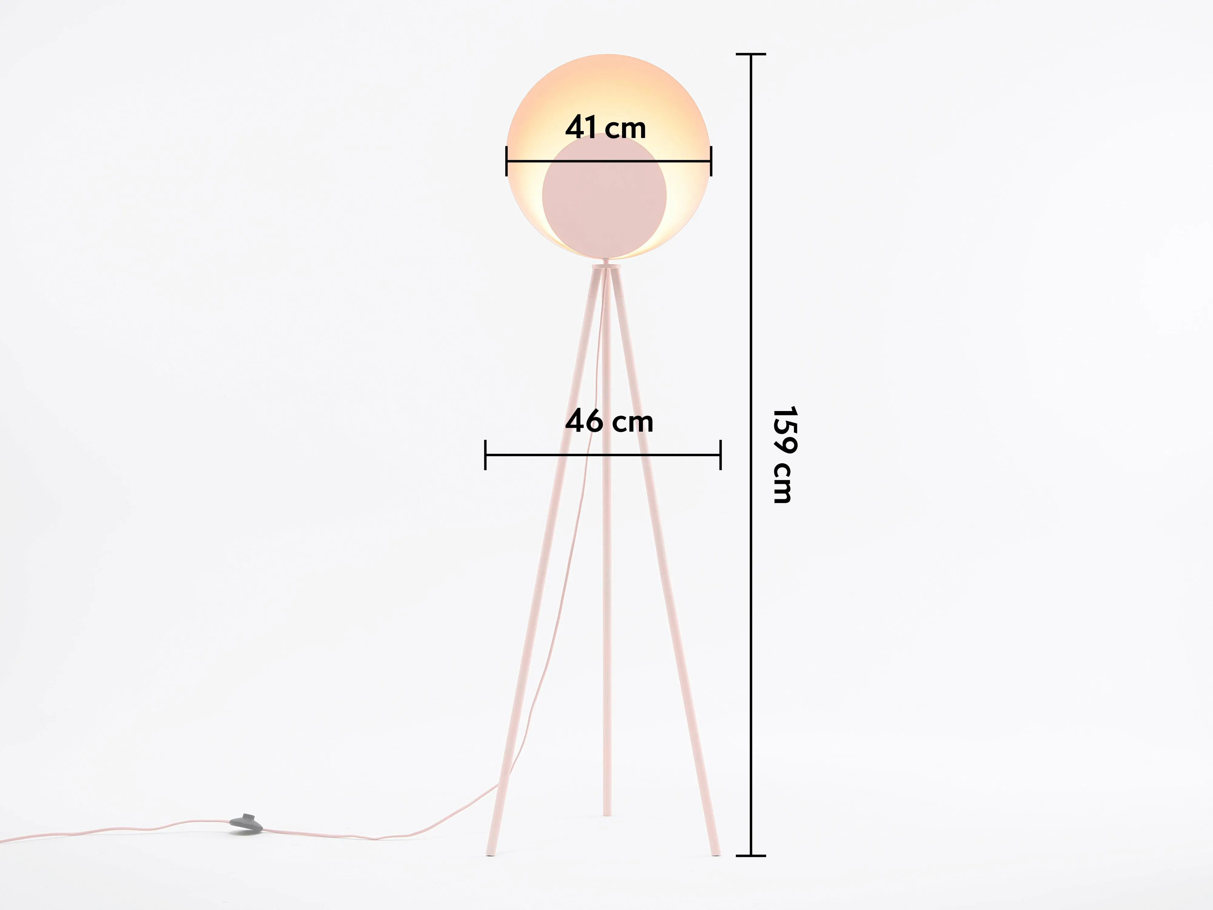 Blossom pink diffuser floor lamp