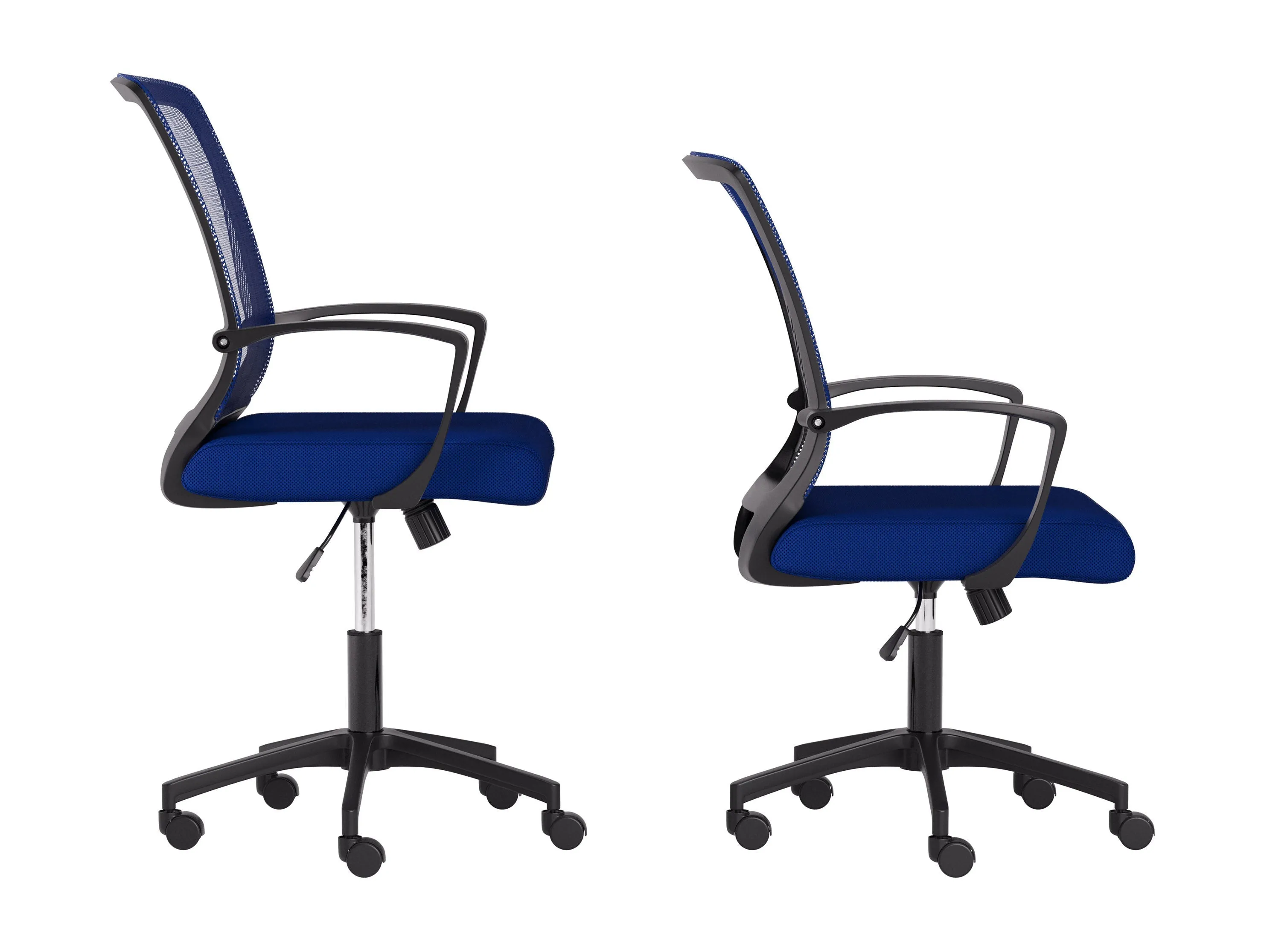 Blue and Black Mesh Office Chair