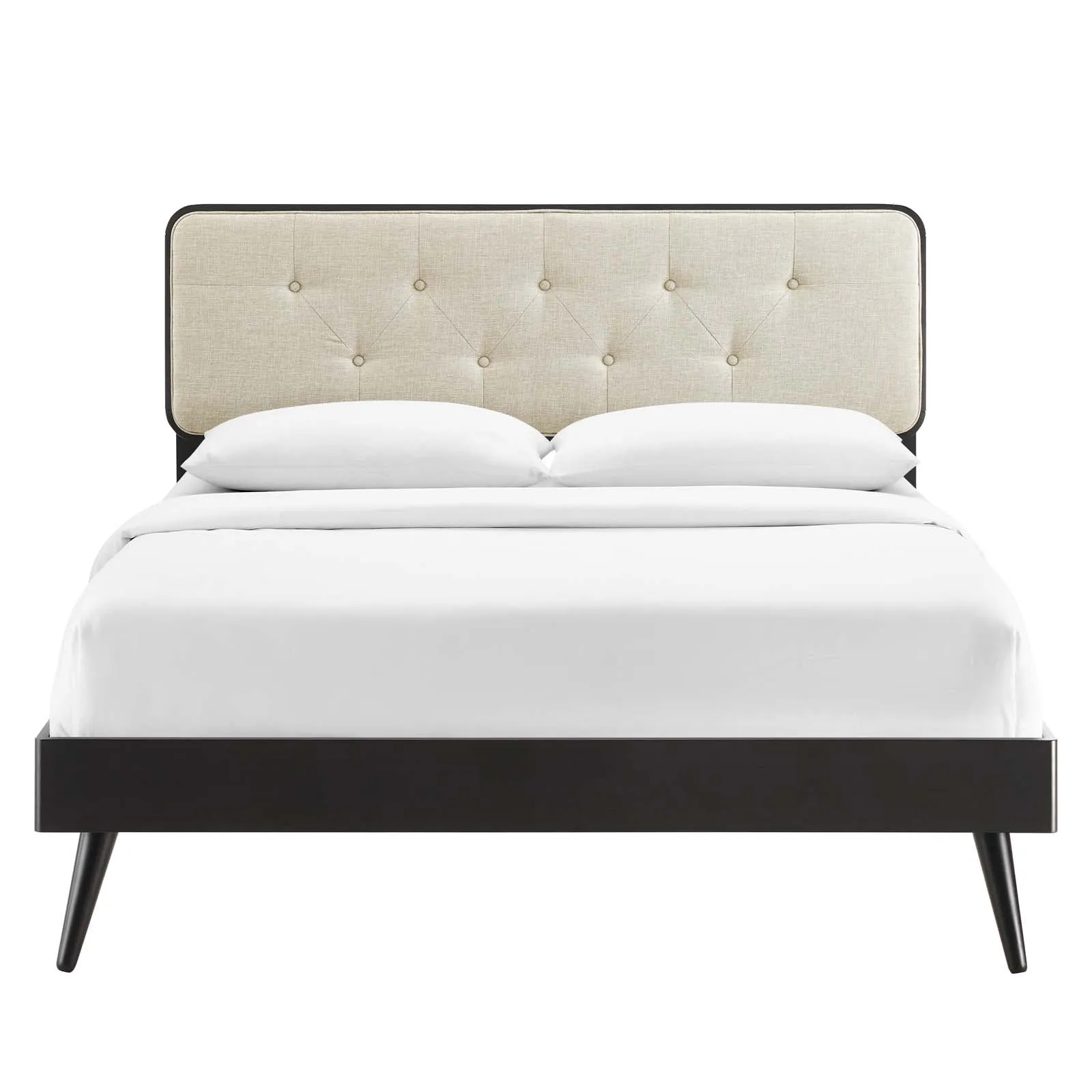 Bridgette Wood Platform Bed With Splayed Legs by Modway