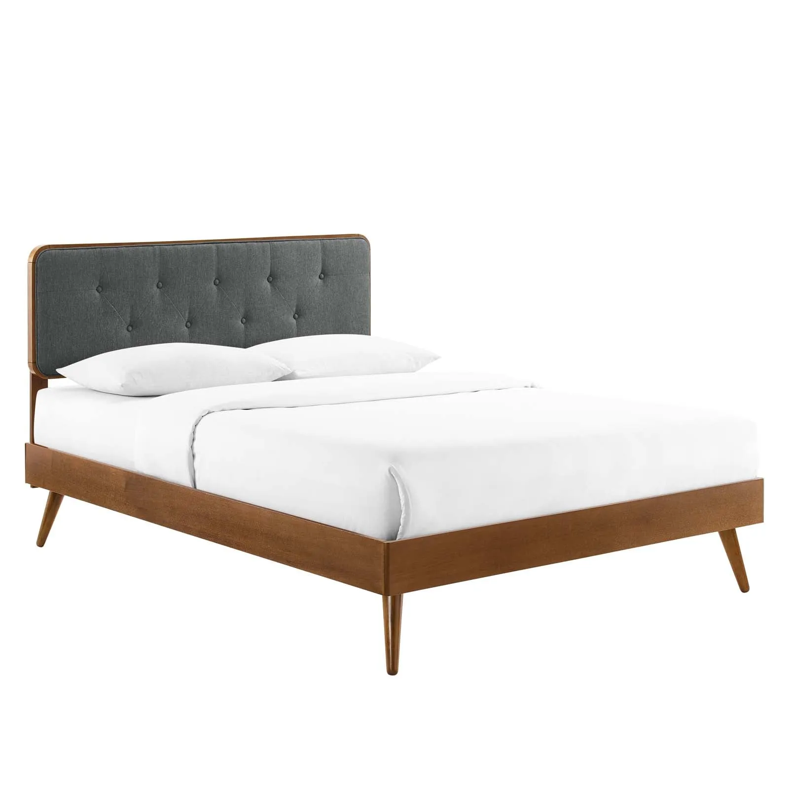 Bridgette Wood Platform Bed With Splayed Legs by Modway