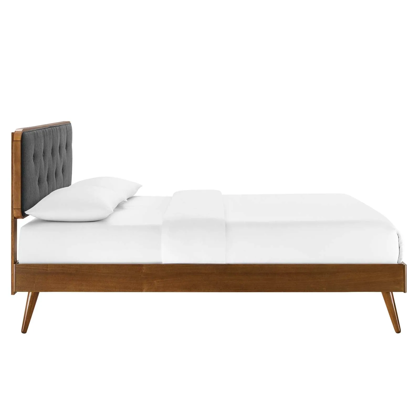 Bridgette Wood Platform Bed With Splayed Legs by Modway