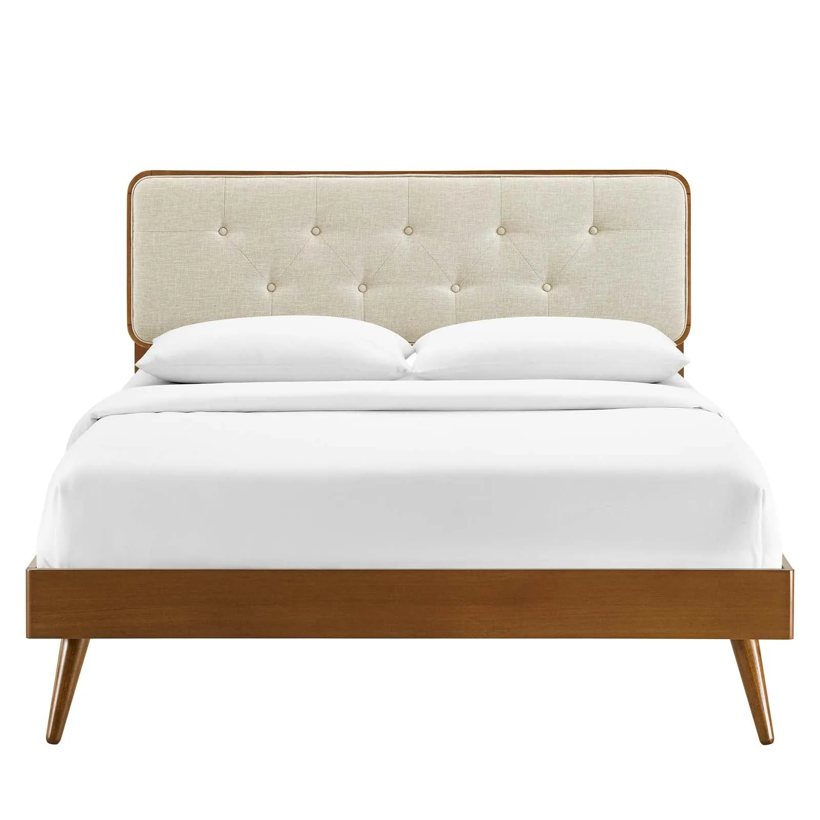 Bridgette Wood Platform Bed With Splayed Legs by Modway